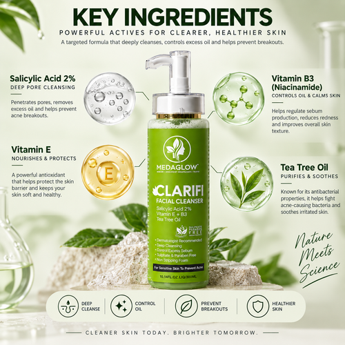 Clarifi Anti Acne Facial Cleanser| For Sensitive Skin Also