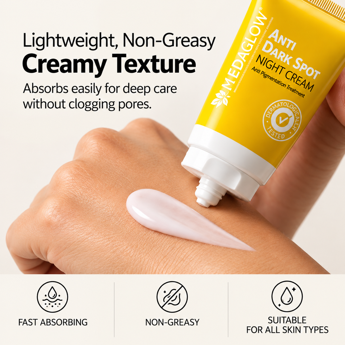 MEDAGLOW Anti Dark Spot Night Cream – Anti Pigmentation Treatment