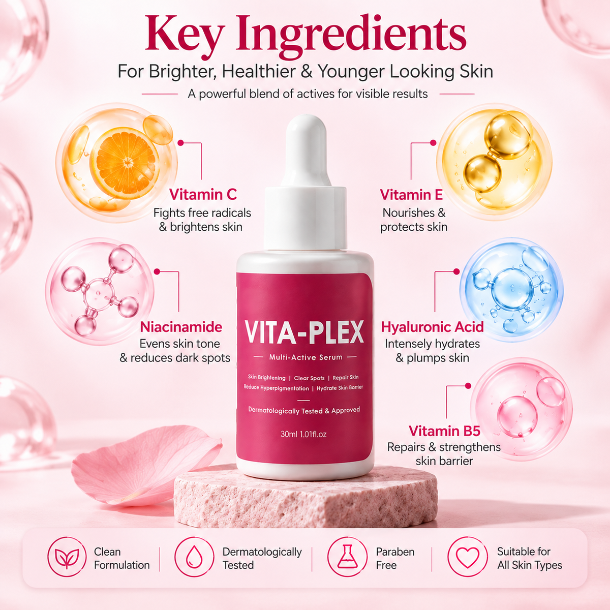 Vita Plex 6 Multi Active Serum For Brightening 30ml