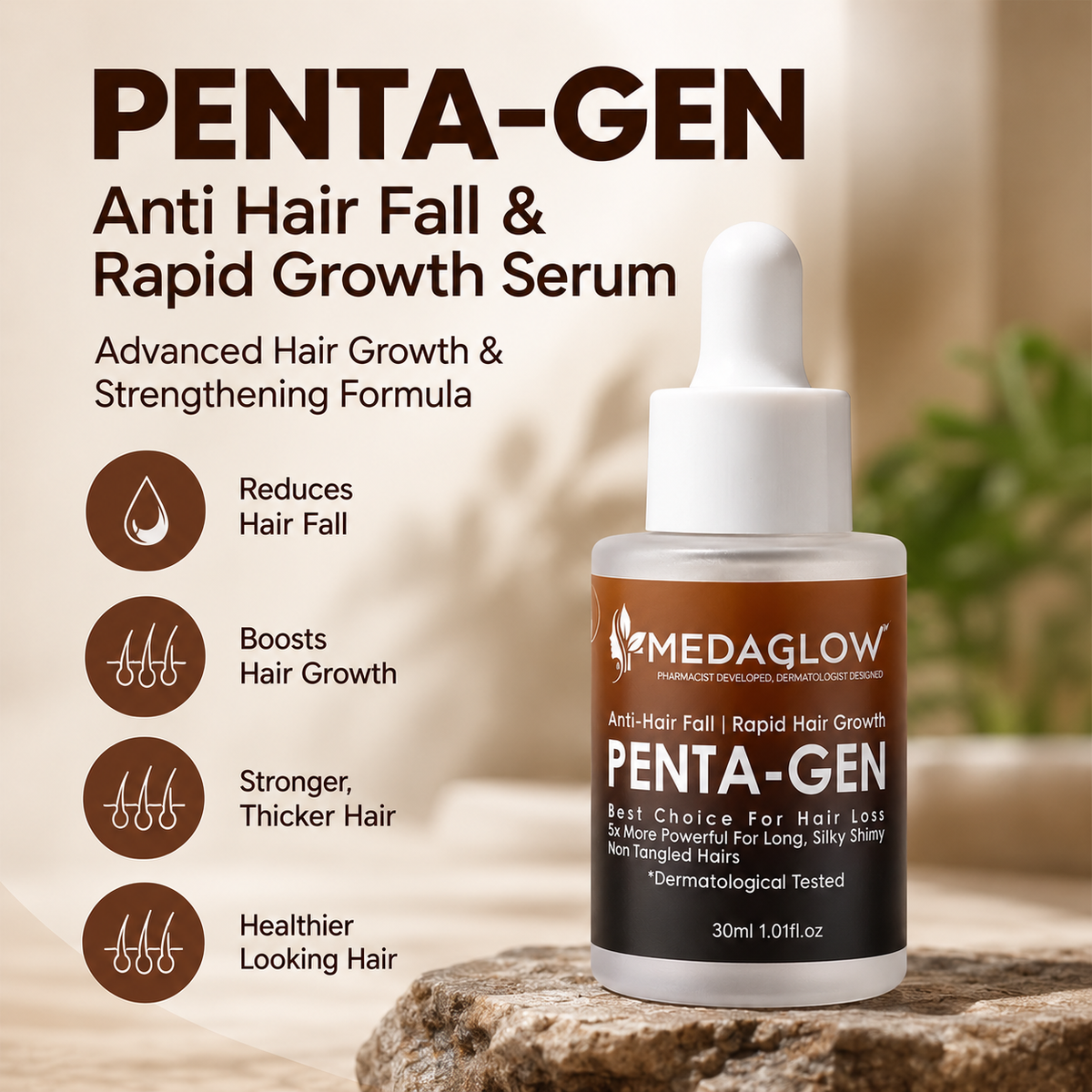 PentaGen Anti Hair Fall and Rapid Growth Hair Serum