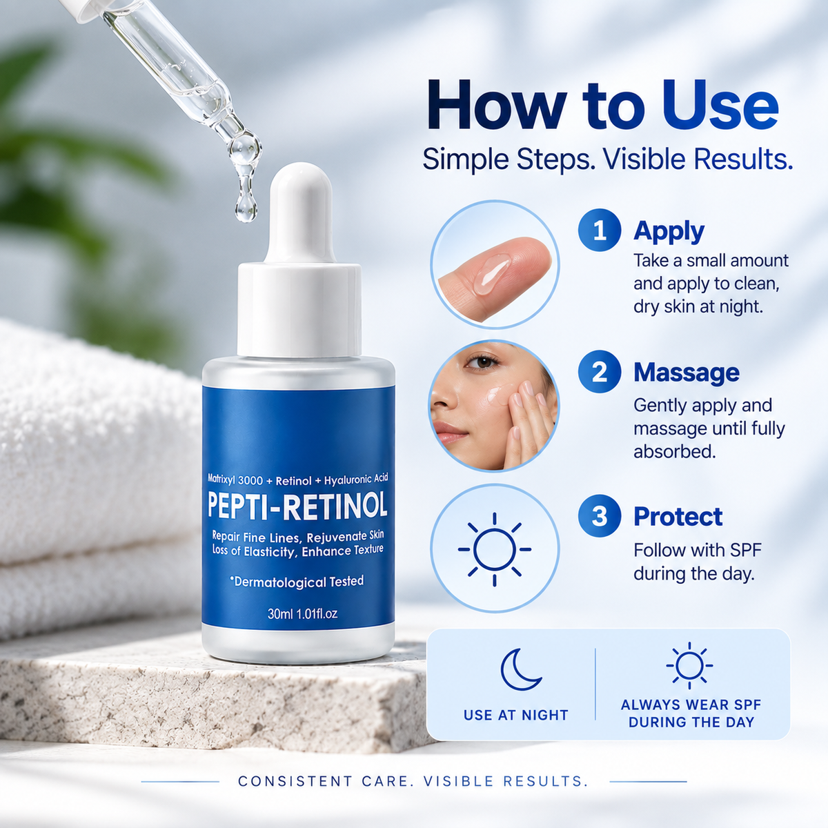 Pepti Retinol Anti Aging & Wrinkle Serum Matrixyl 3000